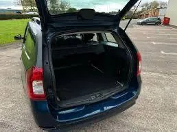 Spacious taxi luggage area